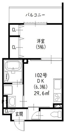 忍ケ丘駅 徒歩6分 1階の物件間取画像